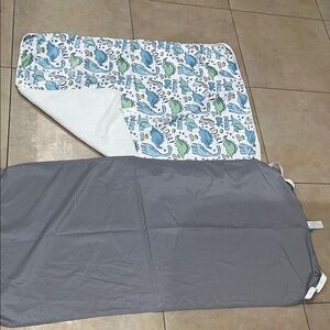 Kids warm dinosaurs blanket and cot sheet